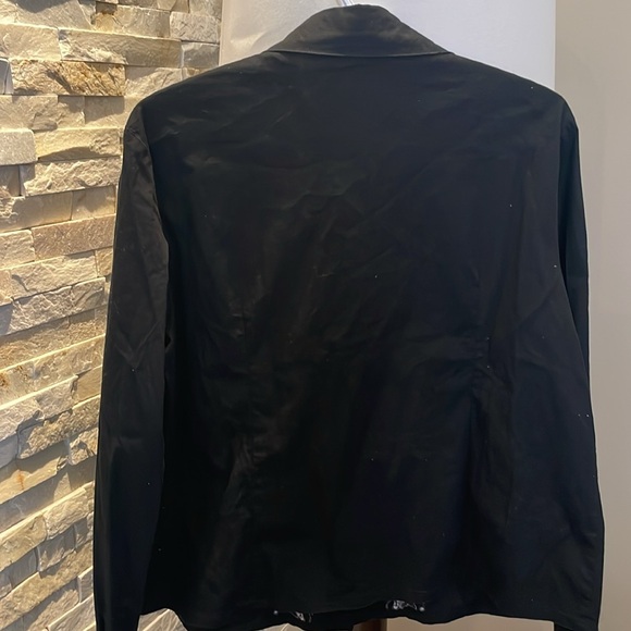 Black Button Down Shirt with Decorative buttons - Picture 4 of 6